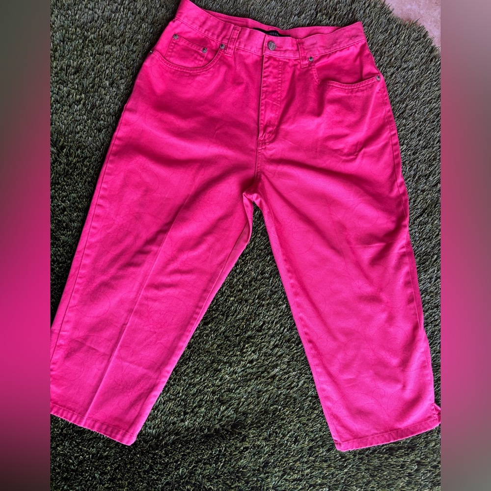 BILLBLASS Pink Jeans Capri Relaxed Fit Size 10P